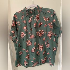 Madewell smocked butterfly top small